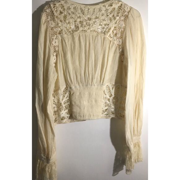Free People Cream Lace Blouse - Picture 5 of 5